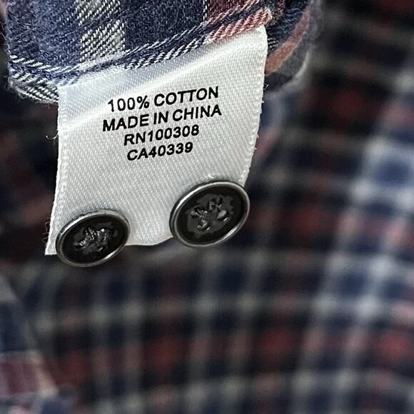 Peter Millar Gander Printed Button Up Plaid Shirt Size L Navy Classic Preppy NEW - Picture 8 of 10